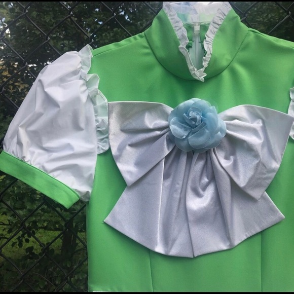 Vocaloid Green Maid Lolita Cosplay Dress - Picture 2 of 3